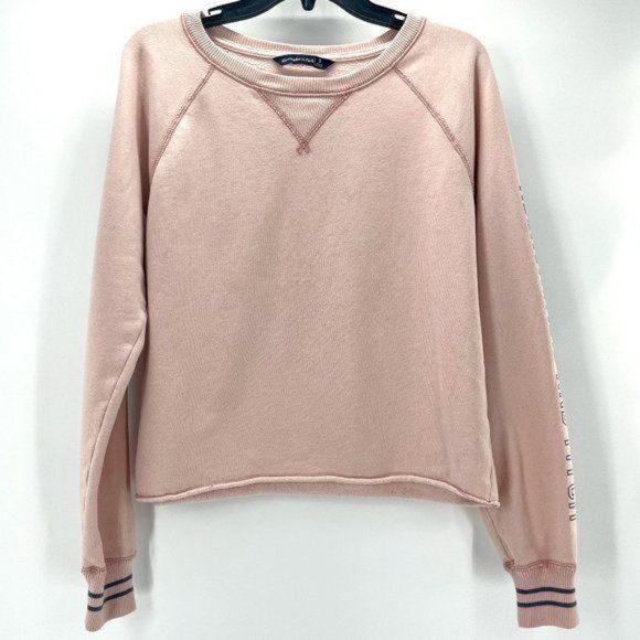 Abercrombie & Fitch Sweaters - Abercrombie Pink Crewneck Varsity Sweatshirt